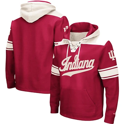 Sweat à capuche lacets Colosseum Crimson Indiana Hoosiers 2.0 pour hommes