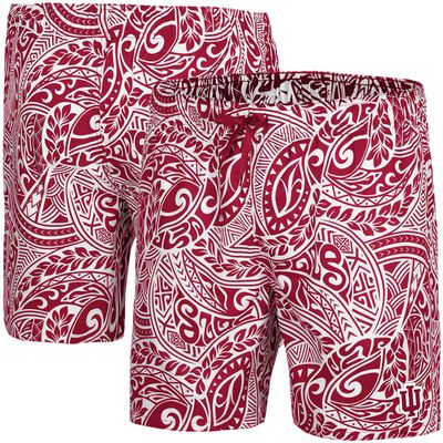 Men's Colosseum Crimson Indiana Hoosiers Biff Swim Shorts