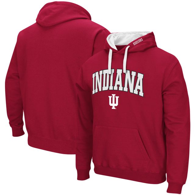 Sweat à capuche Colosseum Crimson Indiana Hoosiers Big & Tall Arch Logo 2.0 pour homme