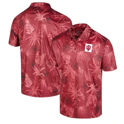 Polo Colosseum Crimson Indiana Hoosiers Big & Tall Palms pour hommes