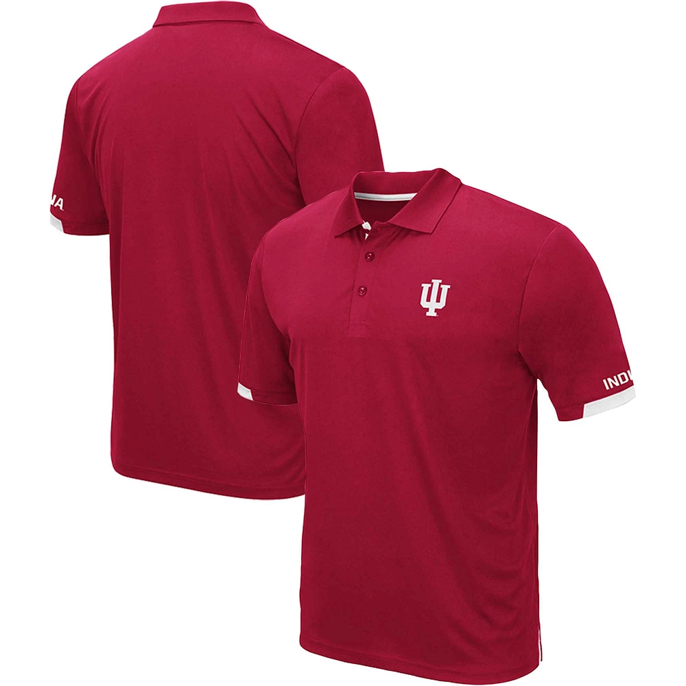 Colosseum Crimson Indiana Hoosiers Polo Santry Big & Tall pour homme