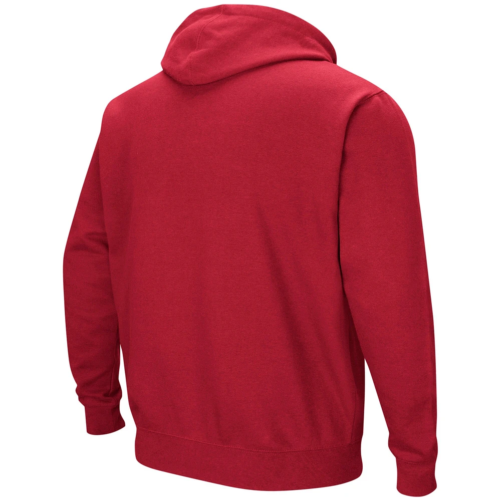 Sweat à capuche double arche Colosseum Crimson Indiana Hoosiers pour homme