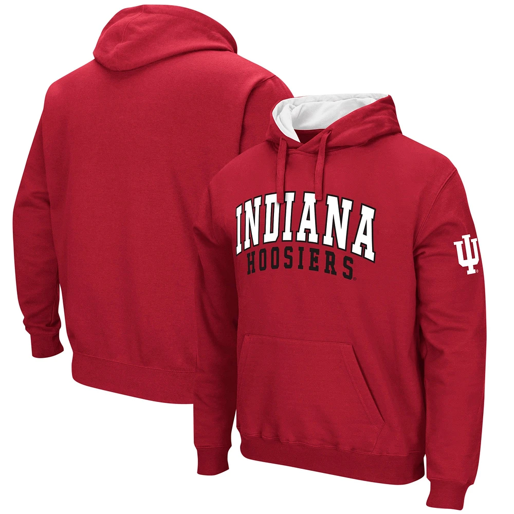 Sweat à capuche double arche Colosseum Crimson Indiana Hoosiers pour homme