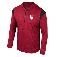 Men's Colosseum Crimson Indiana Hoosiers Dozer Half-Zip Windshirt