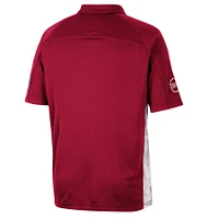 Men's Colosseum Crimson Indiana Hoosiers OHT Military Appreciation Snow Camo Polo