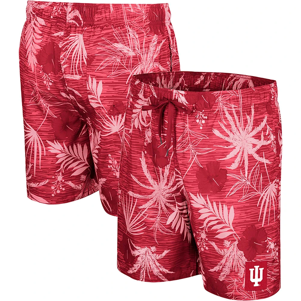 Colosseum Crimson Indiana Hoosiers What Else is New Swim Shorts pour hommes