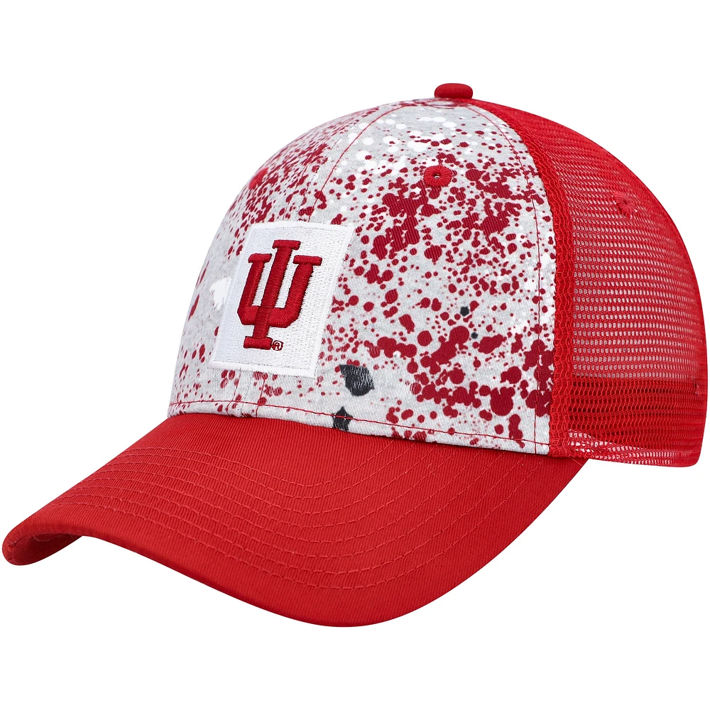 Casquette Snapback Indiana Hoosiers Love Fern Colosseum gris/cramoisi pour homme