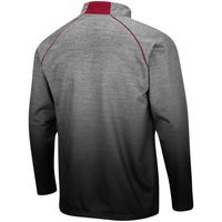 Men's Colosseum Heathered Gray Indiana Hoosiers Sitwell Sublimated Quarter-Zip Pullover Jacket