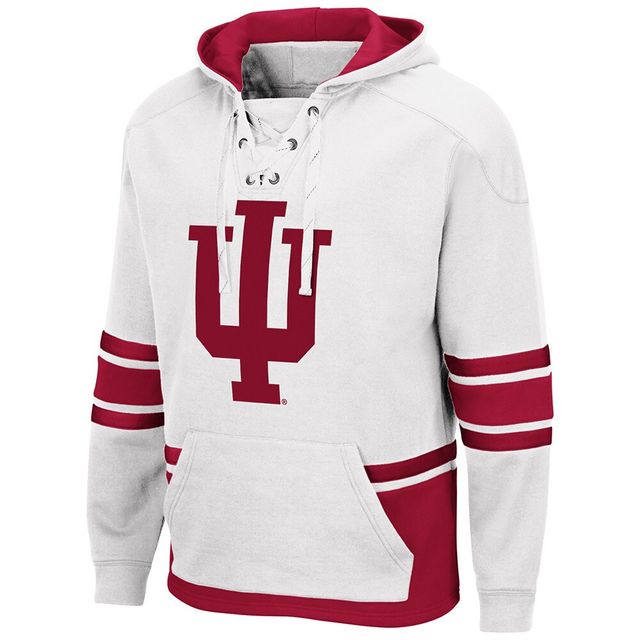 Colosseum White Indiana Hoosiers Lace Up 3.0 Sweat à capuche pour homme