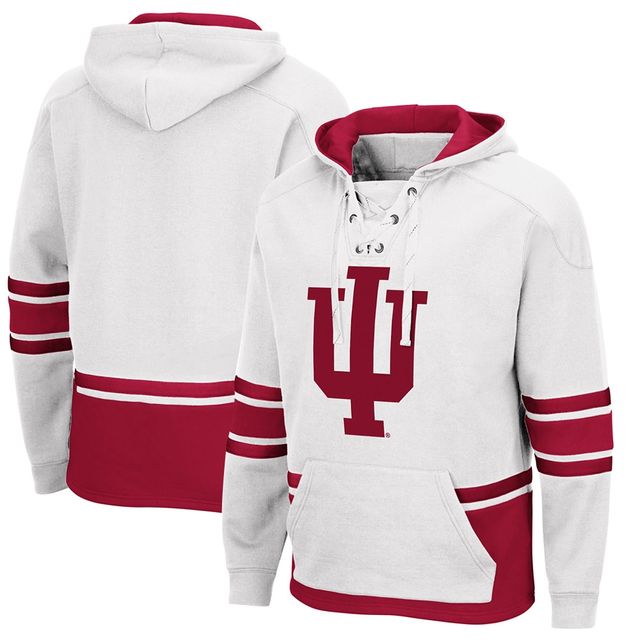 Colosseum White Indiana Hoosiers Lace Up 3.0 Sweat à capuche pour homme