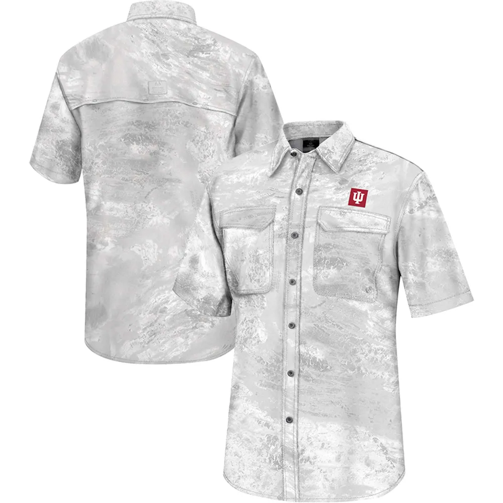 Lids Indiana Hoosiers Colosseum Realtree Aspect Charter Full-Button Fishing  Shirt - White