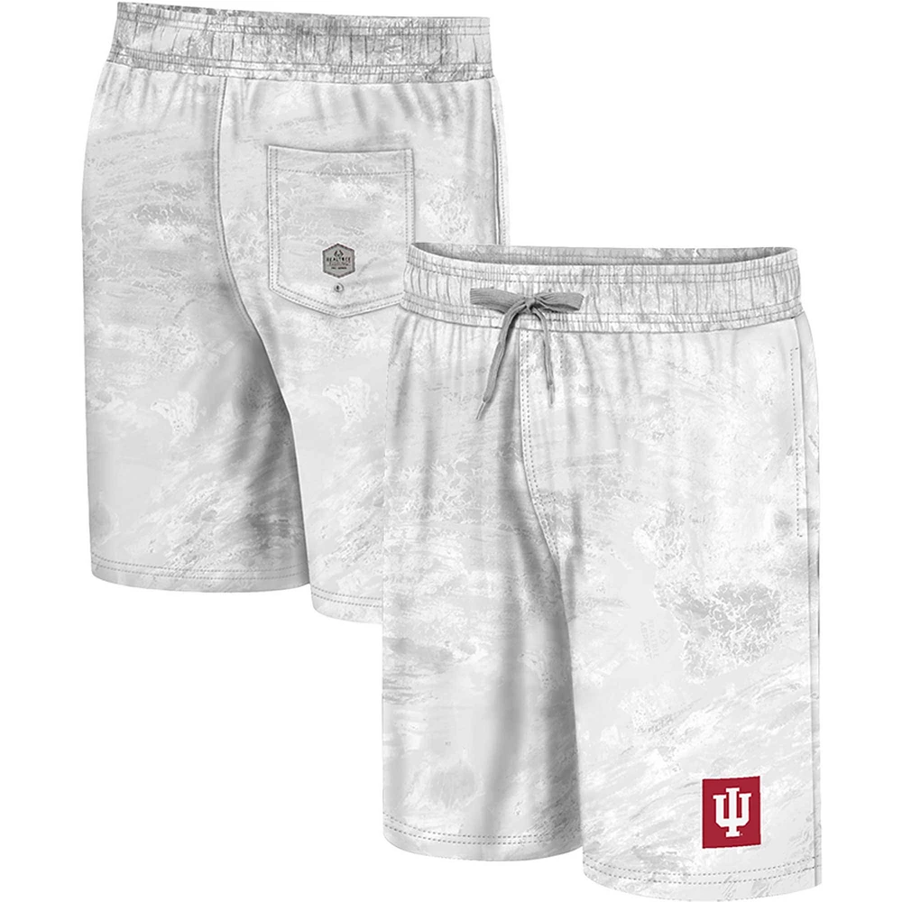 Colosseum White Indiana Hoosiers Realtree Aspect Ohana Short de bain pour homme