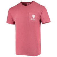 T-shirt pour homme Indiana Hoosiers Circle Campus Scene cramoisi