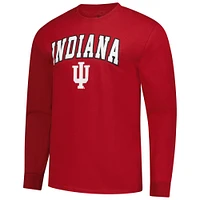 Men's Crimson Indiana Hoosiers Logo Long Sleeve T-Shirt
