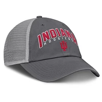 Men's Fanatics Charcoal Indiana Hoosiers Ionic Trucker Adjustable Hat