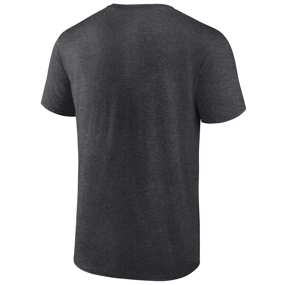 Men's Heather Charcoal Indiana Hoosiers Arch T-Shirt