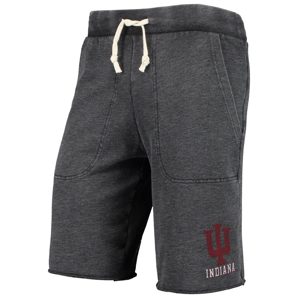 Men's Heathered Black Alternative Apparel Indiana Hoosiers Victory Lounge Shorts