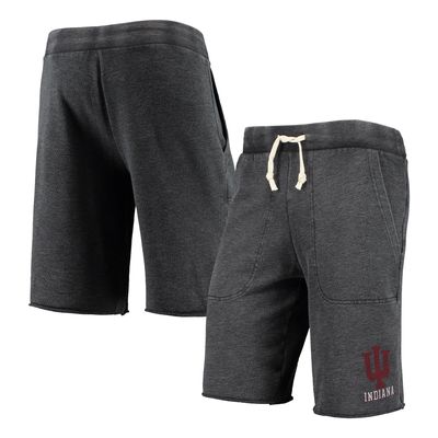 Men's Heathered Black Alternative Apparel Indiana Hoosiers Victory Lounge Shorts