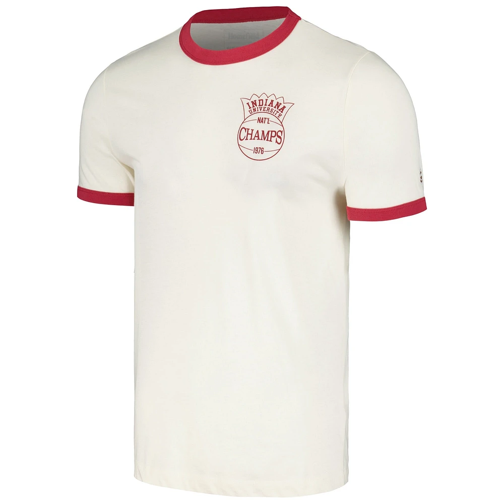 T-shirt Ringer Homefield crème Indiana Hoosiers pour hommes