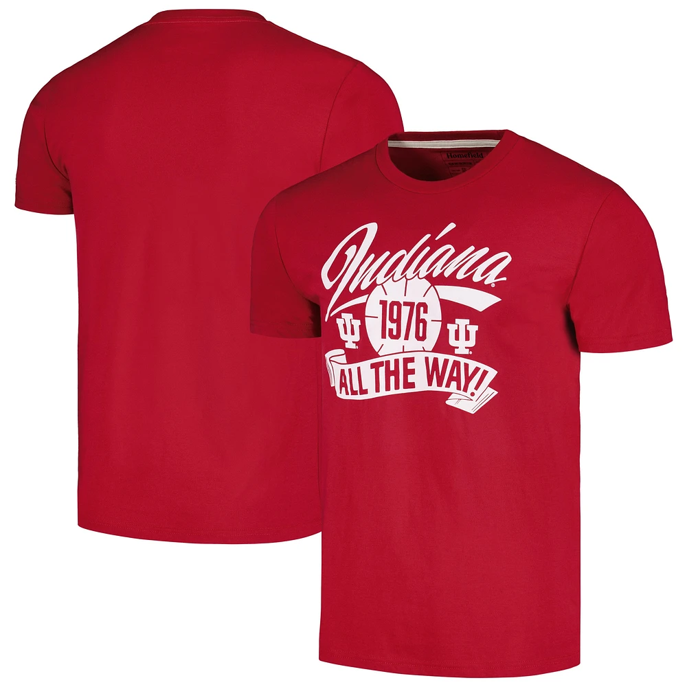 T-shirt Homefield Crimson Indiana Hoosiers pour hommes