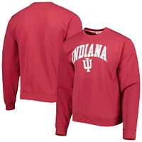 Men's League Collegiate Wear Crimson Indiana Hoosiers 1965 Arch Essential Lightweight Pullover Sweatshirt