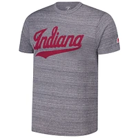 Men's League Collegiate Wear Heather Gray Indiana Hoosiers Victory Falls Tri-Blend T-Shirt