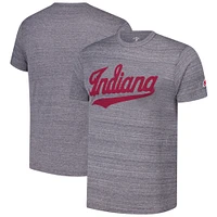 Men's League Collegiate Wear Heather Gray Indiana Hoosiers Victory Falls Tri-Blend T-Shirt