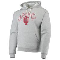 Men's League Collegiate Wear Heathered Gray Indiana Hoosiers Seal Neuvo Essential Fleece Pullover Hoodie