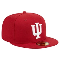 Casquette ajustée 59FIFTY Indiana Hoosiers de New Era pour homme