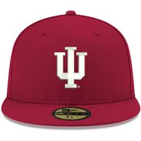 Men's New Era Crimson Indiana Hoosiers Basic 59FIFTY Team Fitted Hat