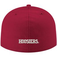 Men's New Era Crimson Indiana Hoosiers Basic 59FIFTY Team Fitted Hat