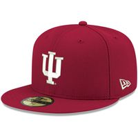 Men's New Era Crimson Indiana Hoosiers Basic 59FIFTY Team Fitted Hat