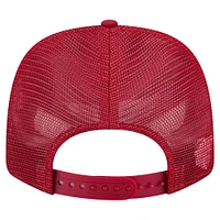 Men's New Era Crimson Indiana Hoosiers Primary 9SEVENTY Trucker Stretch-Snap Hat