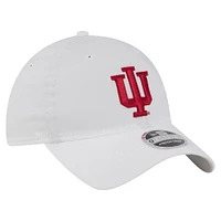 Casquette ajustable New Era blanche Indiana Hoosiers Active Ripstop 9TWENTY pour homme