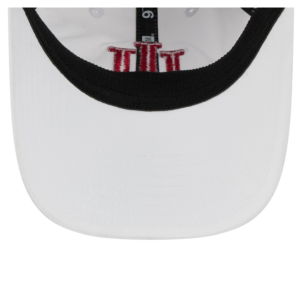 Casquette ajustable New Era blanche Indiana Hoosiers Active Ripstop 9TWENTY pour homme