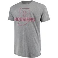 Men's Original Retro Brand Gray Indiana Hoosiers Big & Tall Tri-Blend T-Shirt