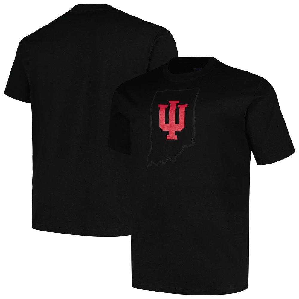 T-shirt noir Indiana Hoosiers Big & Tall Pop pour hommes