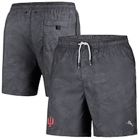 Maillot de bain Tommy Bahama noir Indiana Hoosiers Naples à feuilles superposées pour hommes