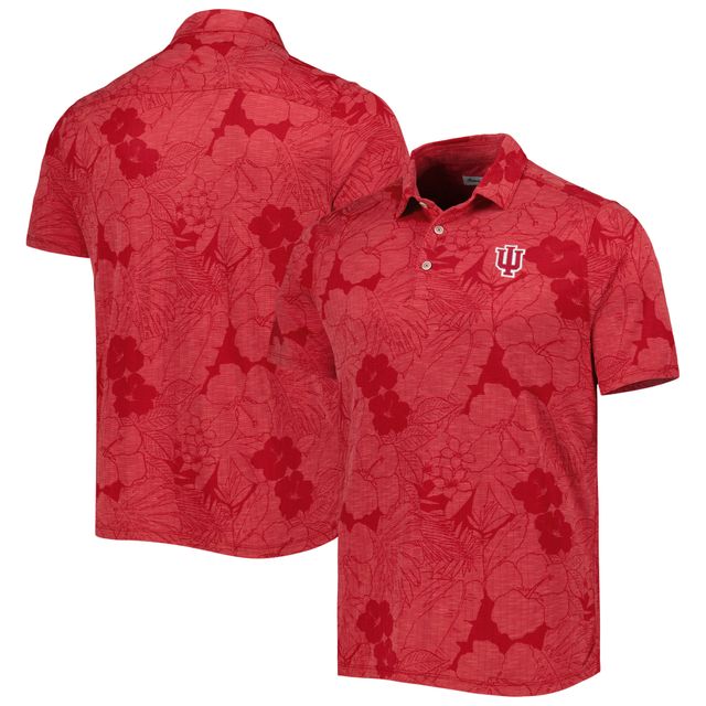 Polo Tommy Bahama Crimson Indiana Hoosiers Miramar Blooms pour homme