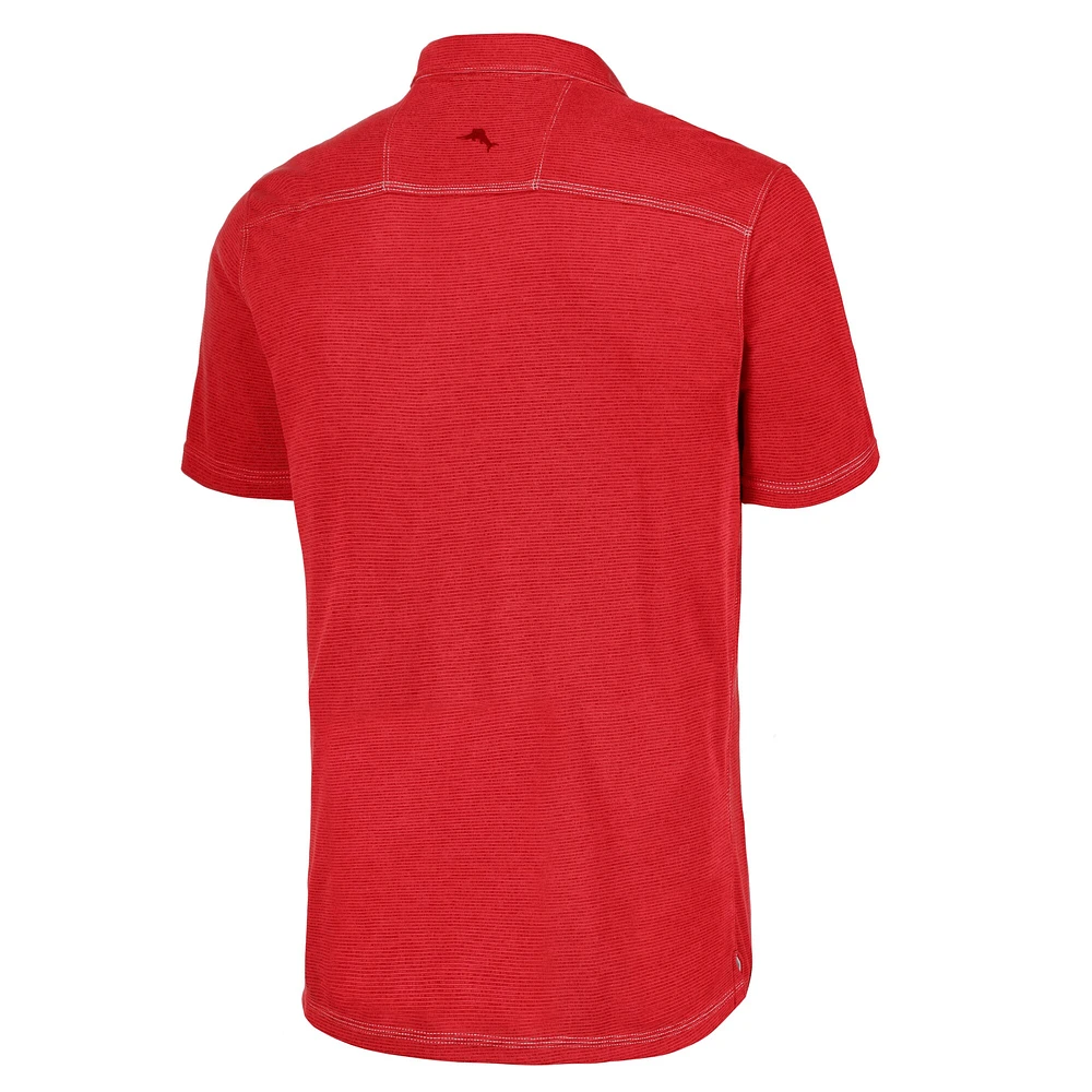 Polo Tommy Bahama Crimson Indiana Hoosiers Paradiso Cove pour hommes