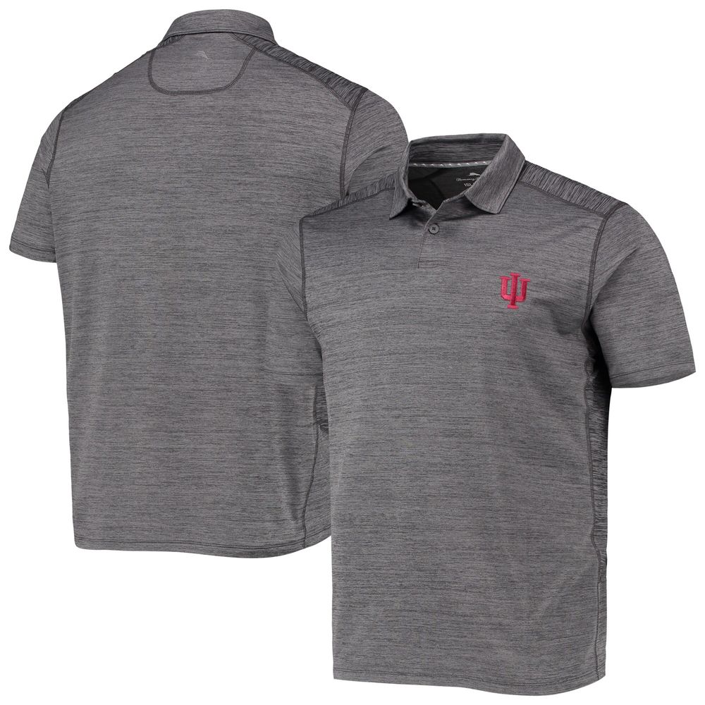 Men's Tommy Bahama Gray Indiana Hoosiers Delray IslandZone Polo