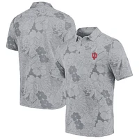 Polo Tommy Bahama gris Indiana Hoosiers Miramar Blooms pour hommes