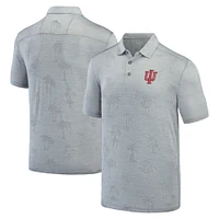 Polo Tommy Bahama Indiana Hoosiers Sport Palm Coast Palmera IslandZone pour hommes gris