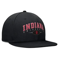 Men's Top of the World Black Indiana Hoosiers Bullpen Snapback Hat