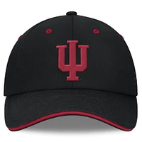 Casquette réglable Top of the World Black Indiana Hoosiers pour hommes