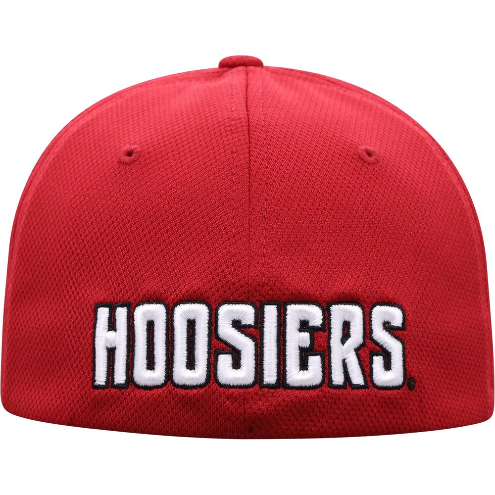 Men's Top of the World Crimson Indiana Hoosiers Reflex Logo Flex Hat