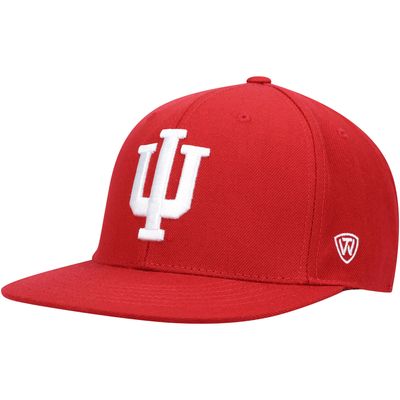 Men's Top of the World Crimson Indiana Hoosiers Team Color Fitted Hat