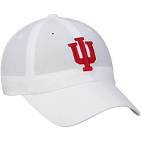 Men's Top of the World White Indiana Hoosiers Primary Logo Staple Adjustable Hat