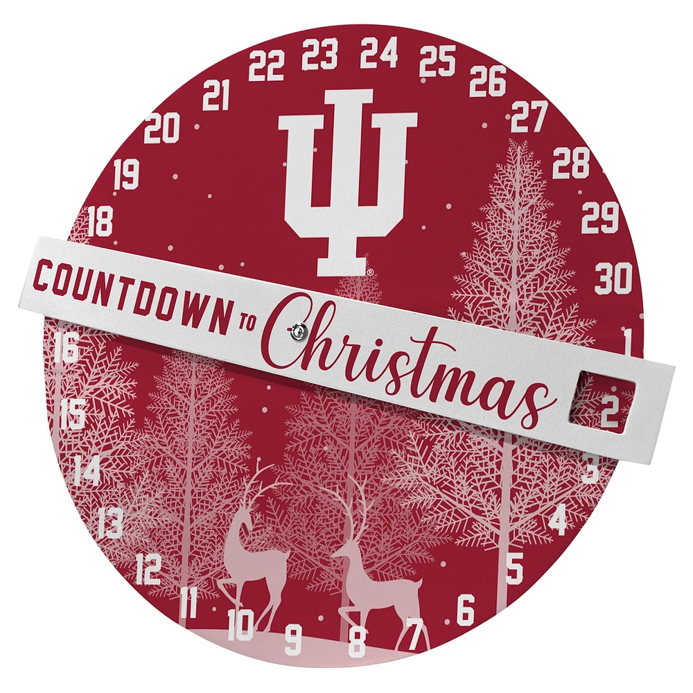 Pegasus Indiana Hoosiers Countdown to Christmas Wall Sign