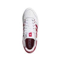 Chaussures de basket-ball unisexes adidas Indiana Hoosiers Centennial 85 Low blanches/cramoisies